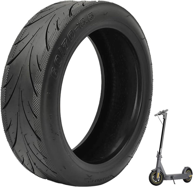 ESCKW 60/70-6.5 Sscooter Tire Tubeless Tires Compatible for Segway Ninebot Max G30/G30E/G30LP Electric Scooter Wheels Tire Replacement Rubber Tires 60/70-6.5 Anti-Slip Vacuum Tire - Image 1
